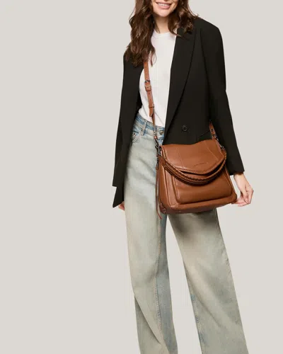 Aimee Kestenberg All For Love Convertible Leather Shoulder Bag In Brown