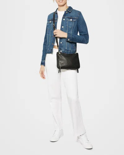 Aimee Kestenberg Famous Double Top Zip Crossbody In Black