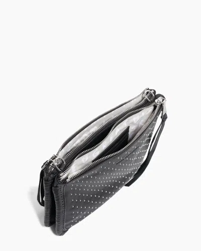 Aimee Kestenberg Famous Double Top Zip Crossbody In Black