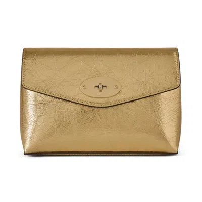 Mulberry Darley Cosmetic Pouch In Gold