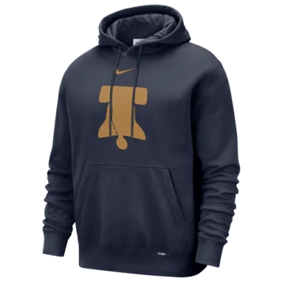 Nike Mens  76ers Club Logo City Edition Hoodie In Blue
