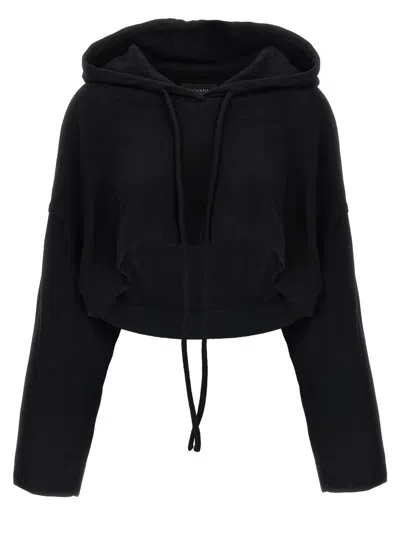 Giovanni Bedin Asymmetrical-hem Hoodie In Black