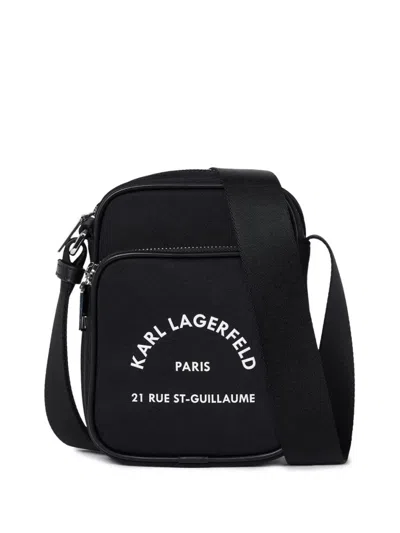 Karl Lagerfeld Rue St. Guillaume Messenger Bag In Black