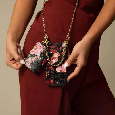 Bandolier Rae Magnet Duet Wallet Crossbody Phone Case - Ceci Noir/gold (copy)