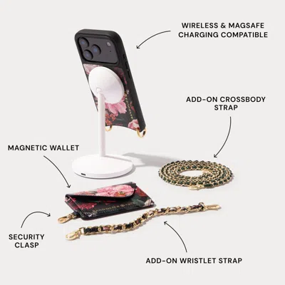 Bandolier Rae Magnet Duet Wallet Crossbody Phone Case - Ceci Noir/gold (copy)