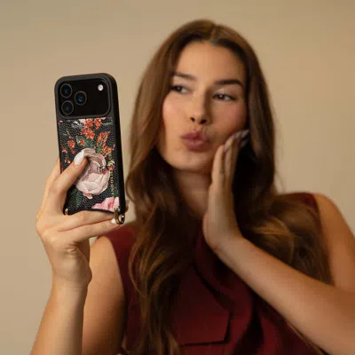 Bandolier Rae Magnet Duet Wallet Crossbody Phone Case - Ceci Noir/gold (copy)