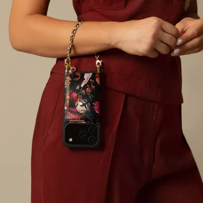 Bandolier Rae Magnet Duet Wallet Crossbody Phone Case - Ceci Noir/gold (copy)