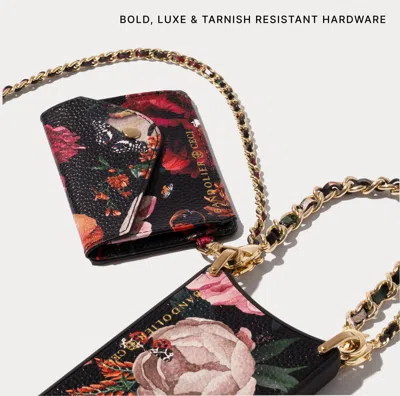 Bandolier Rae Magnet Duet Wallet Crossbody Phone Case - Ceci Noir/gold (copy)