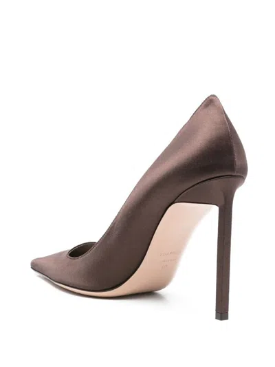 Tom Ford Betty Satin Pumps In Brown