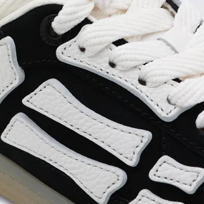 Amiri Low Profile Sneakers Featuring Contrast Panels In Black