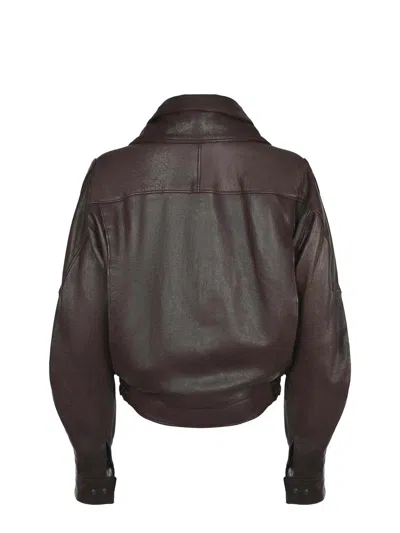 Alessandra Grimoldi Coatsjackets In Brown