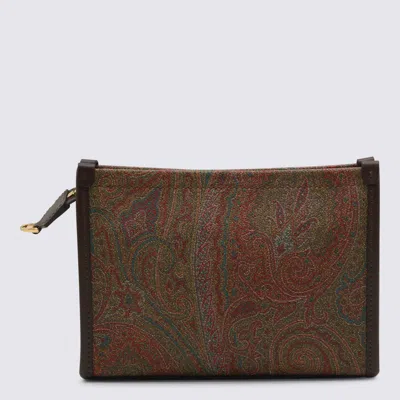 Etro Brown Pouche In Brown