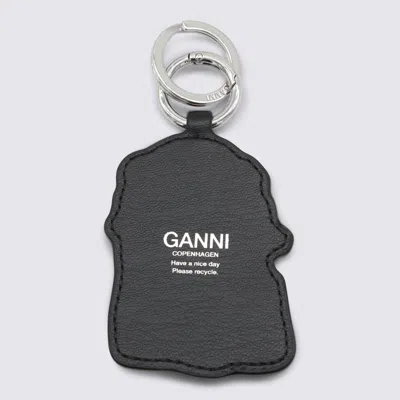 Ganni Keychains Blacks And Greys In Gray