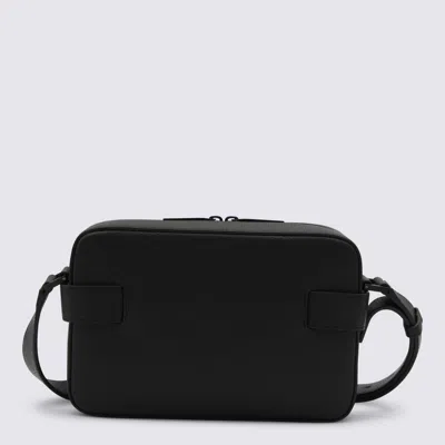 Ferragamo Shoulder Bag With Gancini Buckles In Black