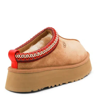 Ugg Platform Slip-on Shoes With Decorative Braided Trim In Brown