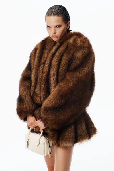 Alexander Wang Roux Top Handle Leather Small In White