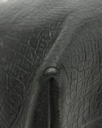 Saint Laurent Shopping Croc Tote Bag In Black