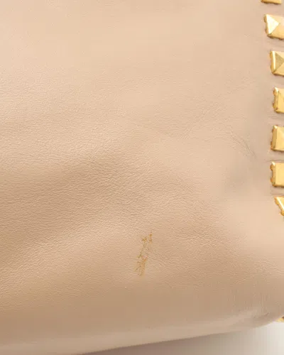 Miu Miu Studded Tote Bag In Neutral