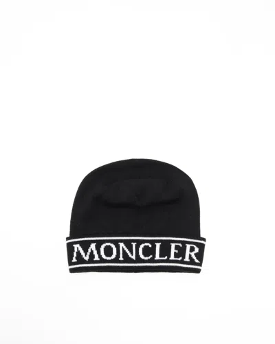 Moncler Wool Beanie In Animal Print