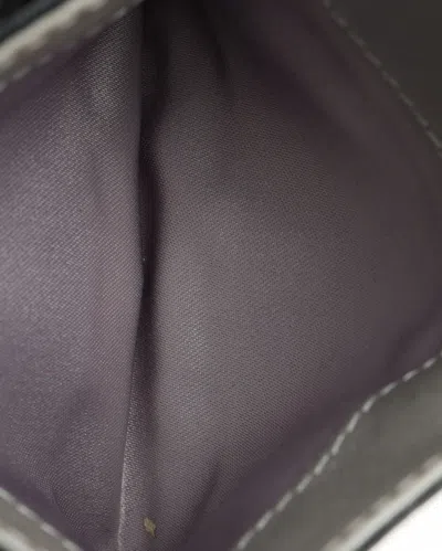 Pre-owned Chanel Camellia Card Holder In Black