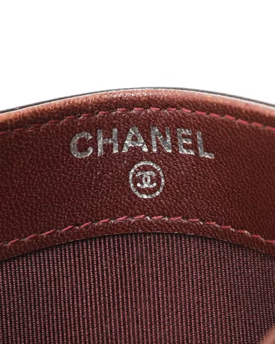 Pre-owned Chanel Matelasse Card Holder In Black