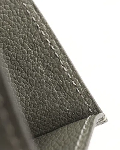 Pre-owned Hermes Hermès Card Holder In Gray