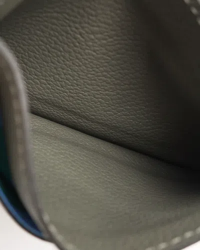 Pre-owned Hermes Hermès Card Holder In Gray