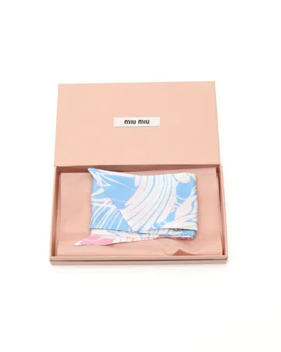 Miu Miu Silk Twilly In Pink
