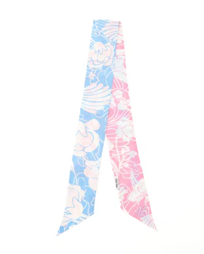 Miu Miu Silk Twilly In Pink