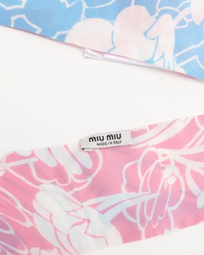 Miu Miu Silk Twilly In Pink