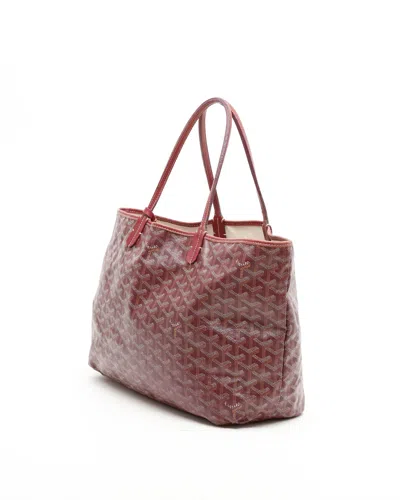 Pre-owned Goyard Saint Louis Pm Tote Bag In Burgundy
