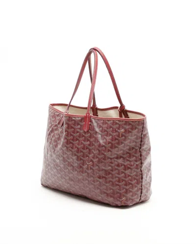 Pre-owned Goyard Saint Louis Pm Tote Bag In Burgundy