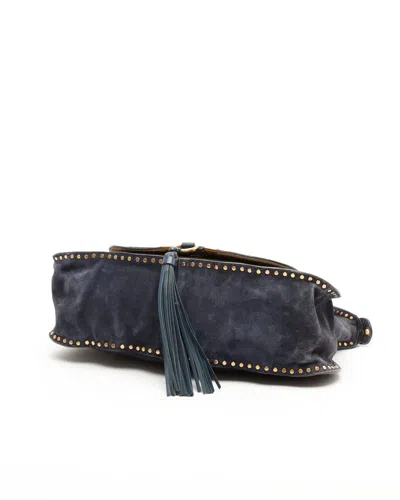 Chloé Suede Marcie Bag In Blue