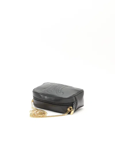 Celine Céline Triomphe Camera Bag In Black