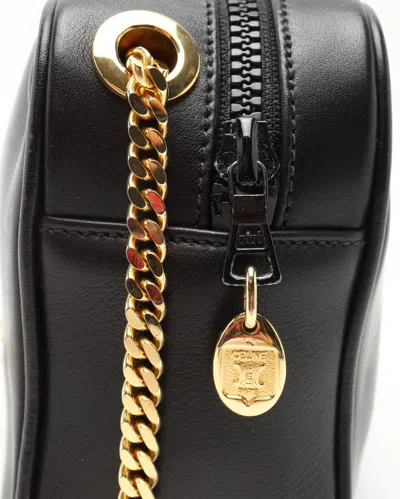 Celine Céline Triomphe Camera Bag In Black
