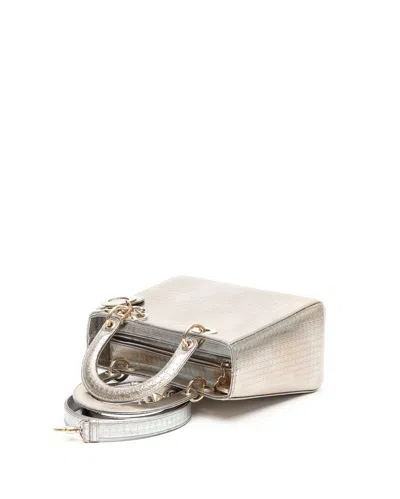Dior Christian  Medium Cannage Lady  Bag In Gold