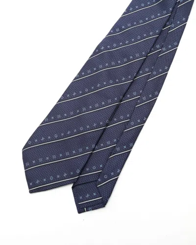 Pre-owned Louis Vuitton Silk Tie In Blue