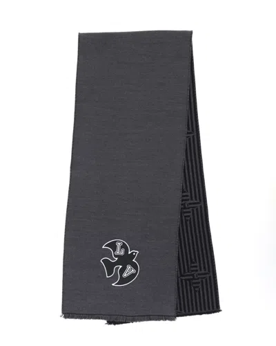 Pre-owned Louis Vuitton Harmony Scarf In Gray