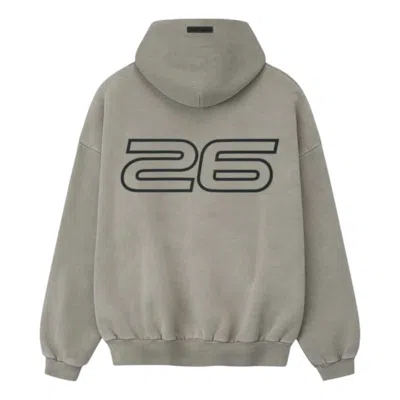 Essentials Fear Of God  Heavy Fleece 90s Hoodie 'smoke Grey' In Gray