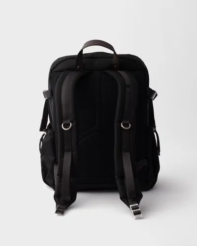 Prada Versatile Backpack With Multiple Storage Options In Black