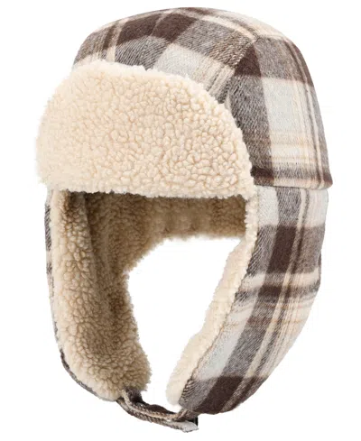 Levi's Men's Oversized Brushed Plaid Trapper Hat In Multi