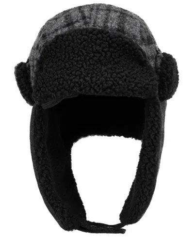 Levi's Men's Plaid Trapper Hat In Black