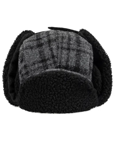 Levi's Men's Plaid Trapper Hat In Black