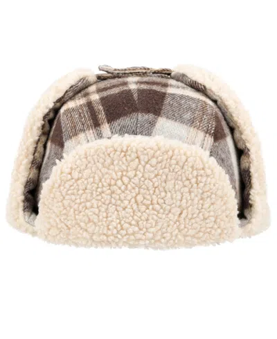 Levi's Men's Oversized Brushed Plaid Trapper Hat In Multi