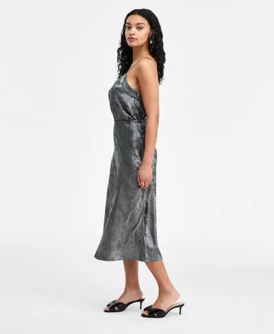 On 34th Metallic Midi Slip Skirt, Macy's Exclusive In Metallic