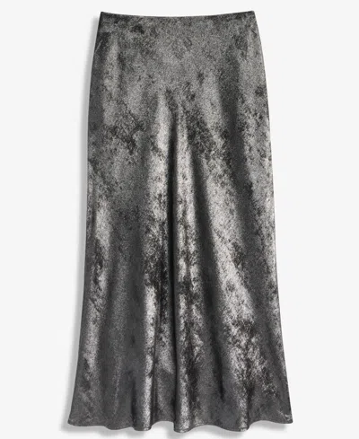 On 34th Metallic Midi Slip Skirt, Macy's Exclusive In Metallic