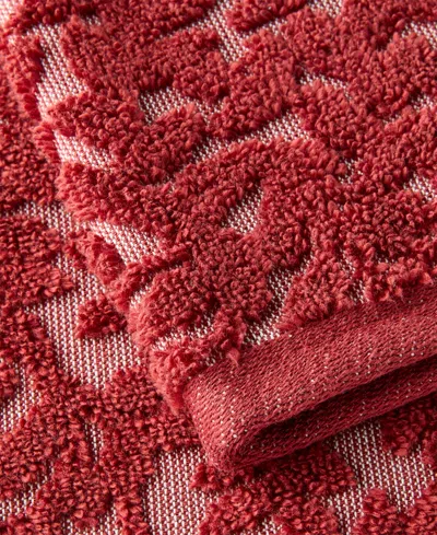 Charter Club Signature Boxwood Hand Towel, 20" X 30", Exclusively At Macy's In Burgundy