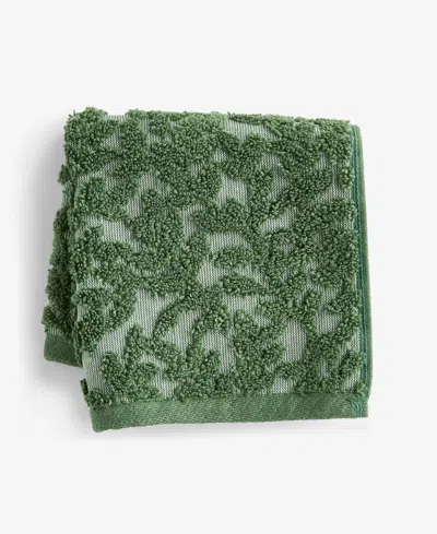 Charter Club Signature Boxwood Washcloth, 13" X 13", Exclusively At Macy's In Green