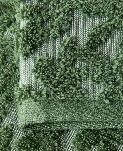 Charter Club Signature Boxwood Washcloth, 13" X 13", Exclusively At Macy's In Green