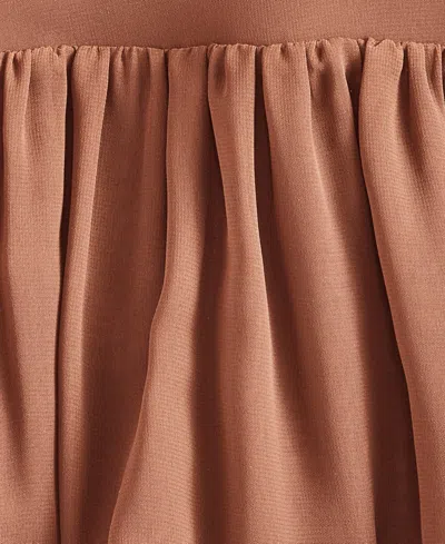 Inc International Concepts Women's Flounce-hem Maxi Skirt, Macy's Exclusive In Neutral